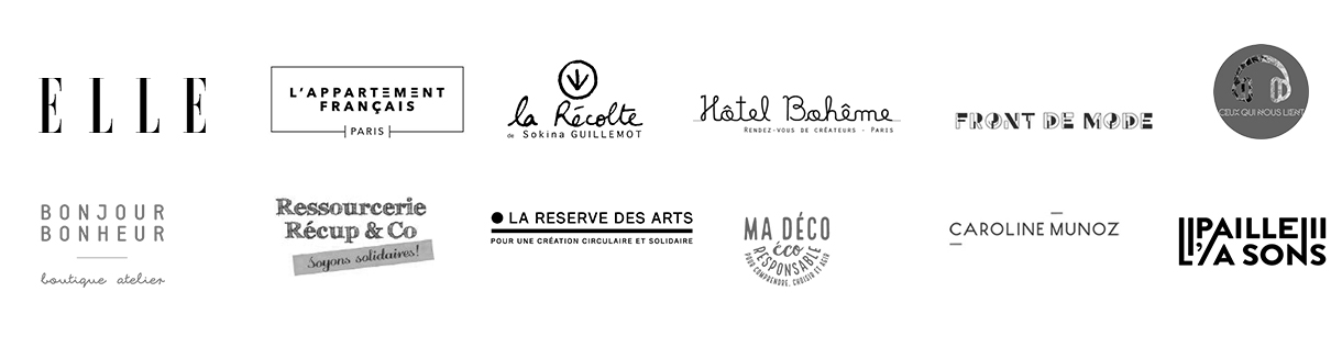 Logo partenaire et contributeur ELLE, L'appartement français, récup & Co,